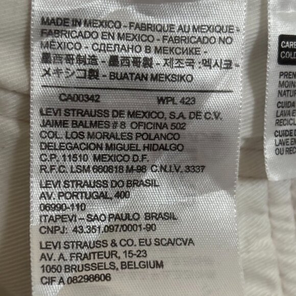 Vintage Levi's (circa 1990's) 501 jeans, white, size 31 - Picture 9 of 16